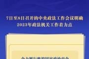 中央政法工作会议明确2023年政法机关工作着力点