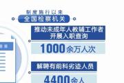 最高检等部门 严格落实侵害未成年人案件强制报告等机制