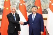 习近平会见新加坡国务资政李显龙