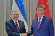 国家主席习近平会见乌兹别克斯坦总统米尔济约耶夫