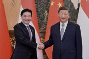 习近平会见新加坡总理黄循财