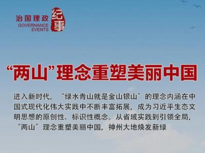 治国理政纪事丨“两山”理念重塑美丽中国　