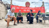 ​巡回审判进田地 葡萄架下好“枫”景