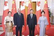 习近平会见汤加国王图普六世