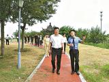 实地调研长荡湖生态修复基地